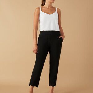 Aday Straight Up Dress Pants in Black Size Small